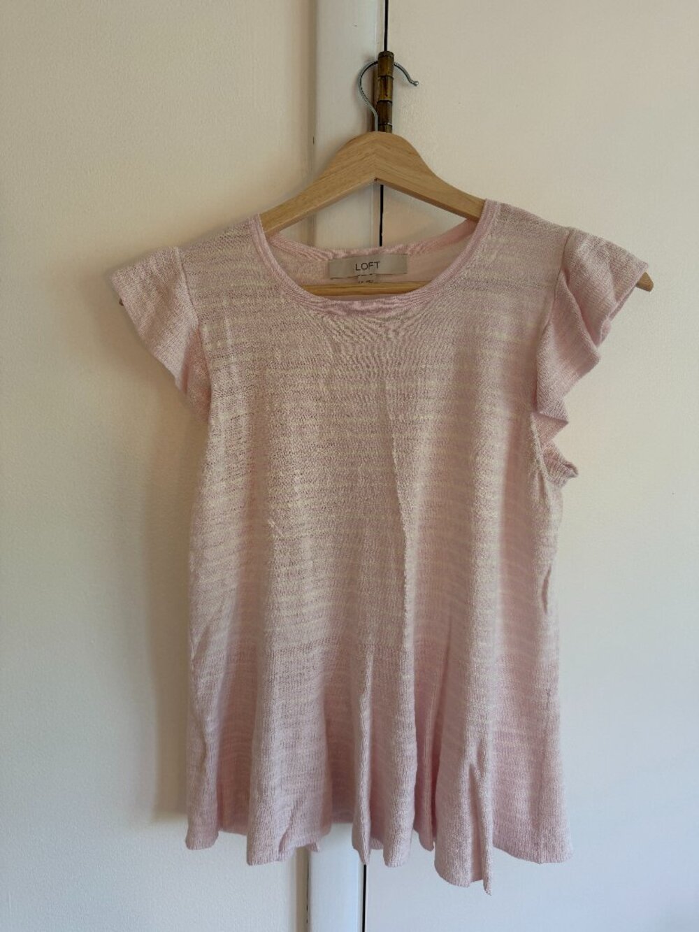 Pink Loft short sleeve sweater